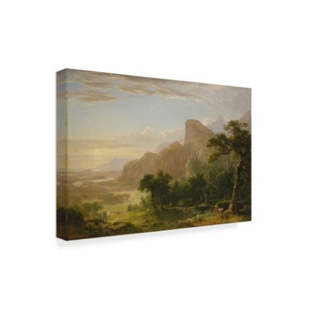 Trademark Fine Art Asher Brown Durand 'Landscape Scene from Thanatopsis 1850 ' Canvas Art, 30x47 BL01629-C3047GG